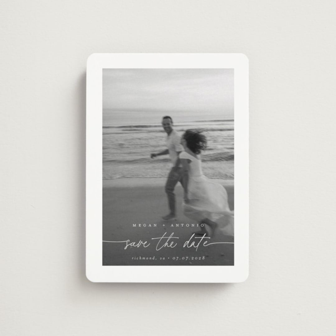 "Gaussian" - Save the Dates in Ivory by Pippa Shaw - Front