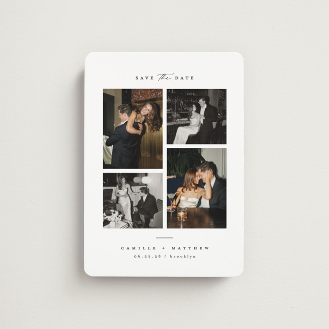 "Boucle" - Save the Dates in Ink by Kristie Kern - Front