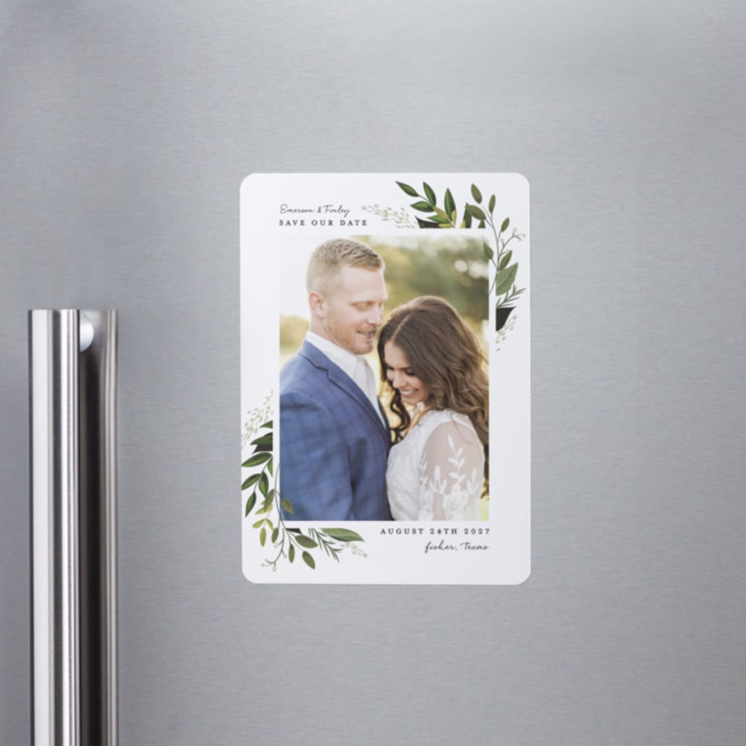 "Vines of Green" - Save the Dates in Fern by Susan Moyal - Front