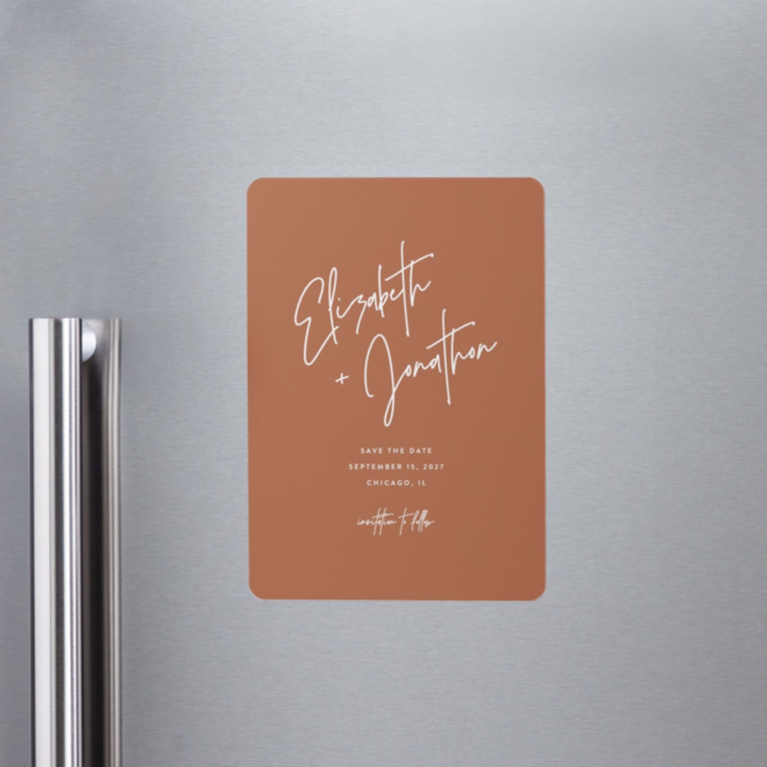 "Marked" - Save the Dates in Rust by JoAnn Jinks - Front