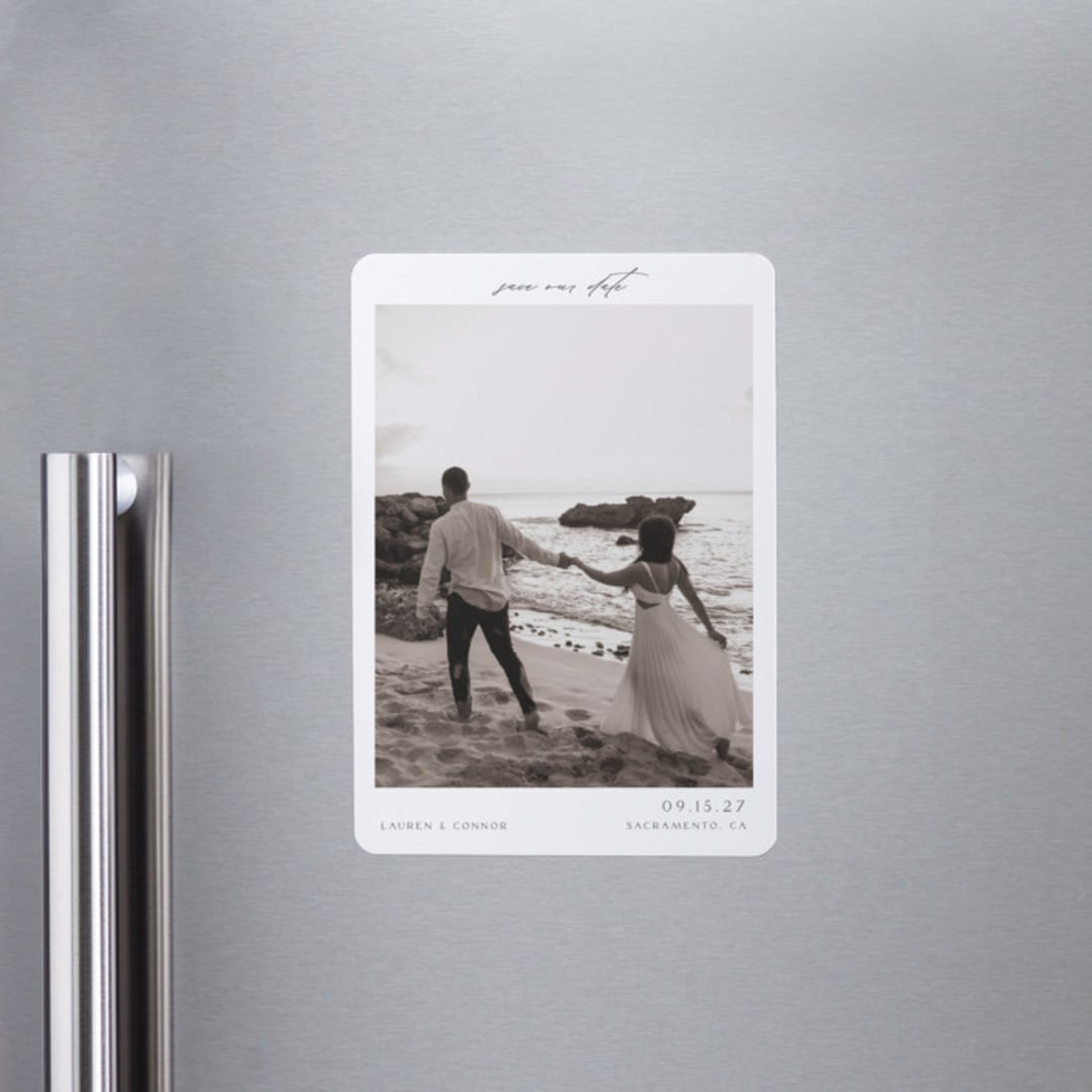 "Pano" - Save the Dates in Pearl by Nicole Walsh - Front