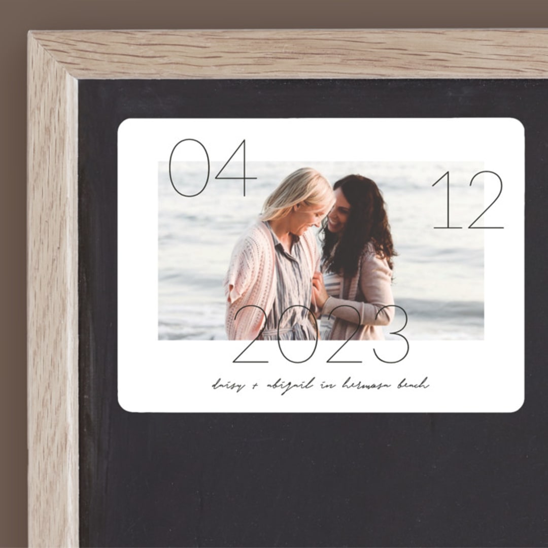 "Lucky Date" - Save the Dates in Snow by Simona Camp - Front