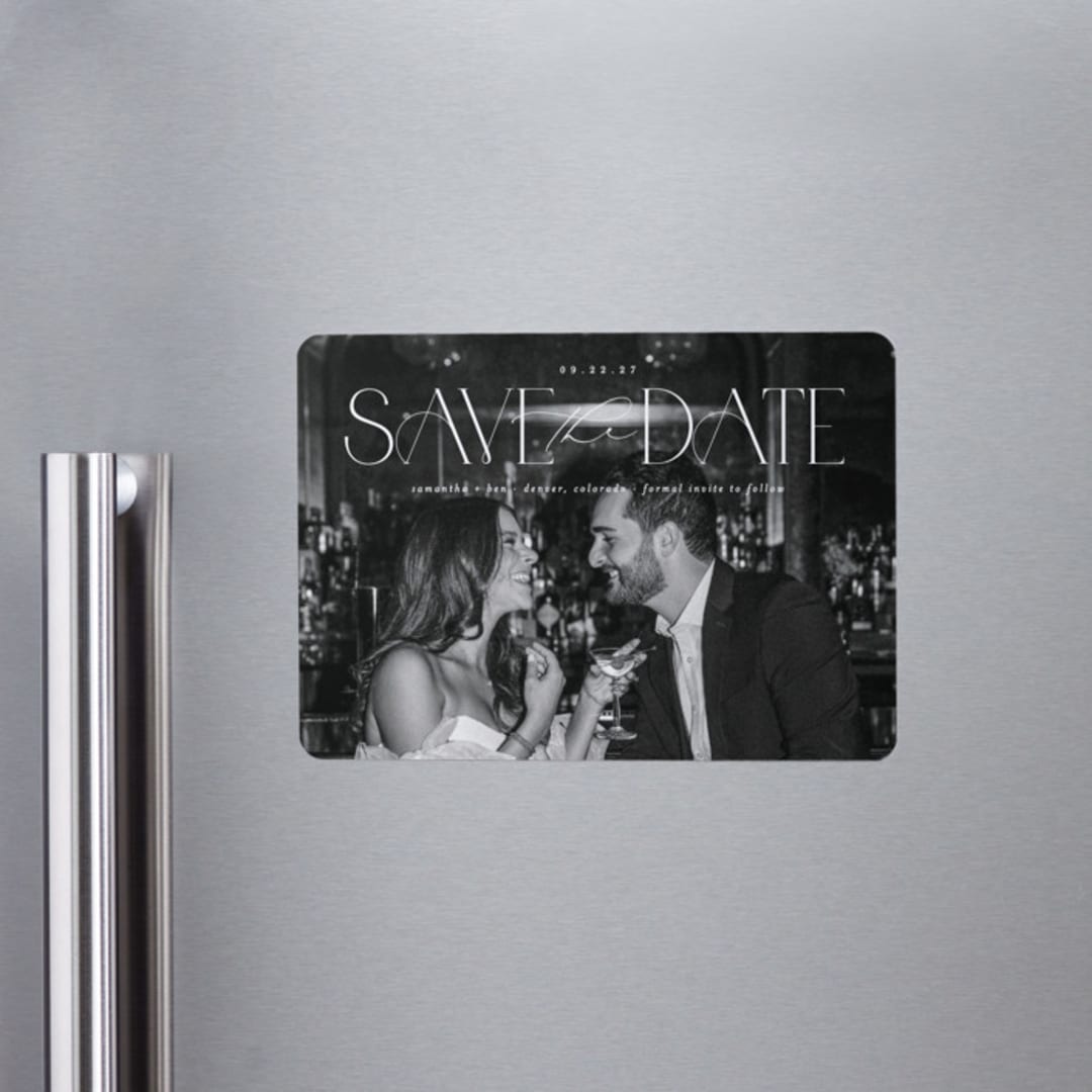 "Elegant Fete" - Save the Dates in Pearl by Brooke Chandler - Front