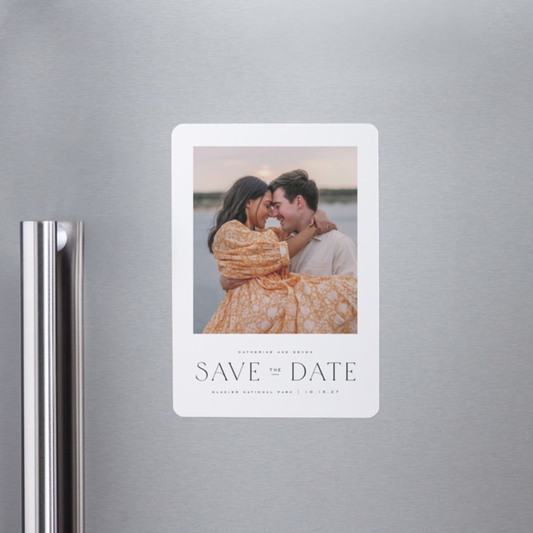 "Glacier" - Save the Dates in Ink by Wildfield Paper Co - Front