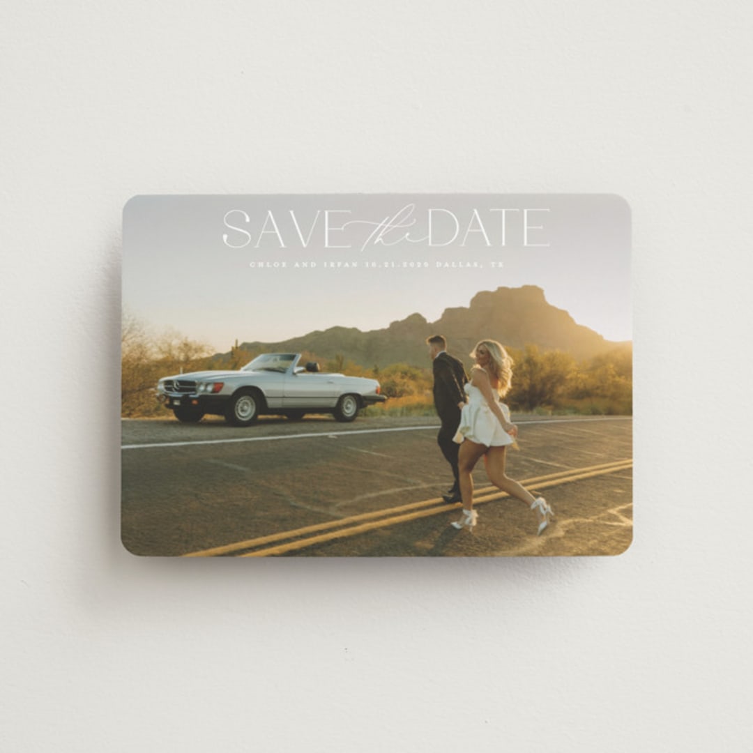 "prose" - Save the Dates in Ivory by Maja Cunningham - Front