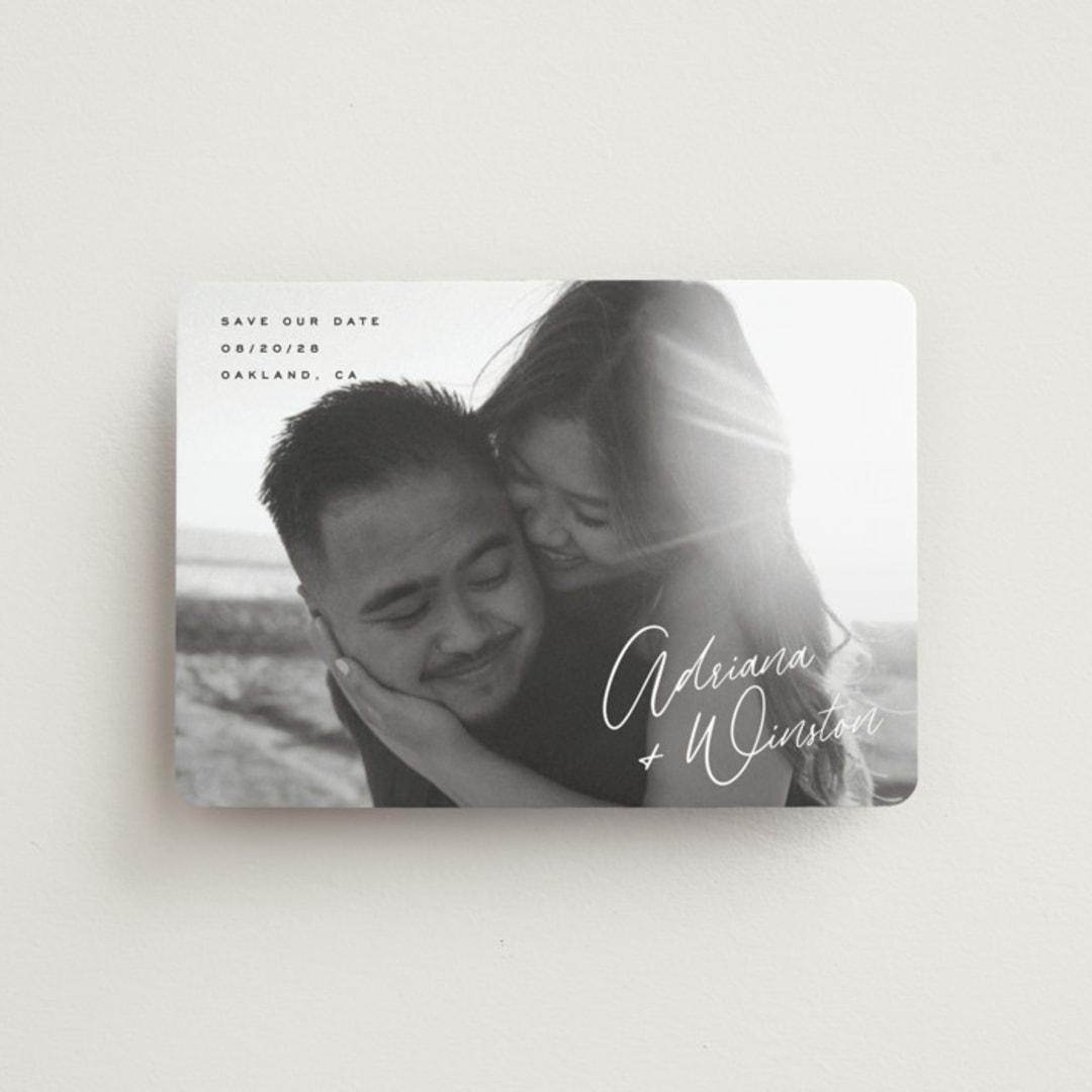 "Adriana" - Save the Dates in Cotton by Hooray Creative - Front