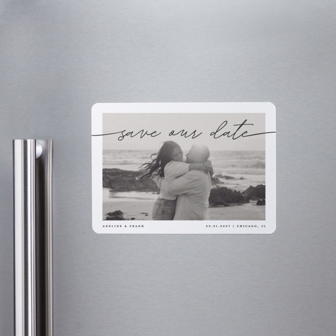 "Simple Details" - Save the Dates in Tuxedo by Pixel and Hank - Front