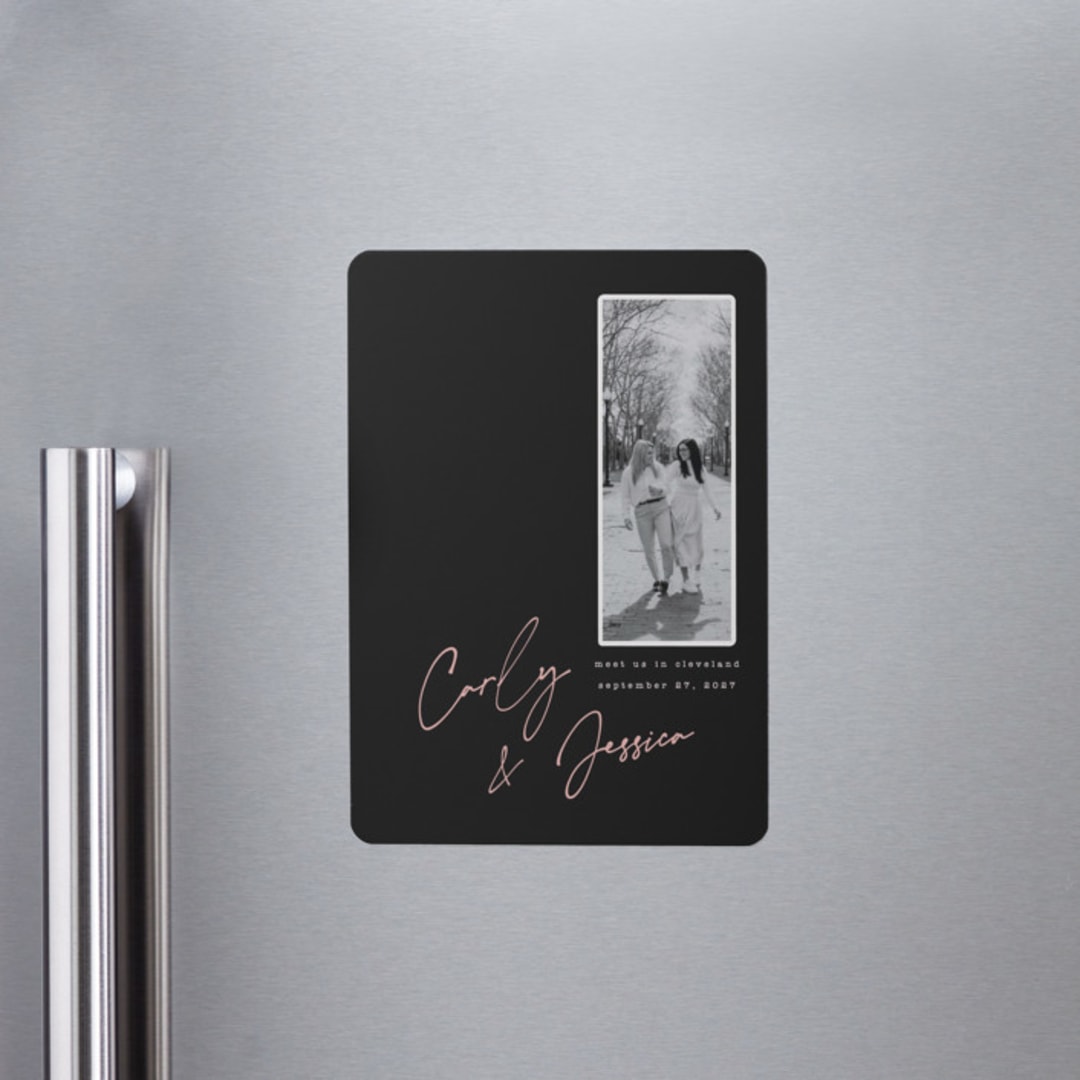 "Album Cover" - Save the Dates in Noir by Merian - Front