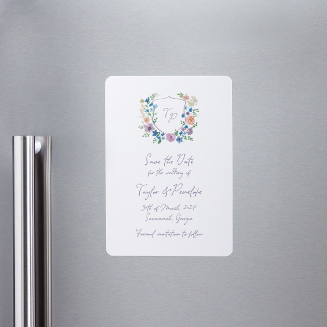 "wildflowers crest" - Save the Dates in Lavender by Cass Loh - Front