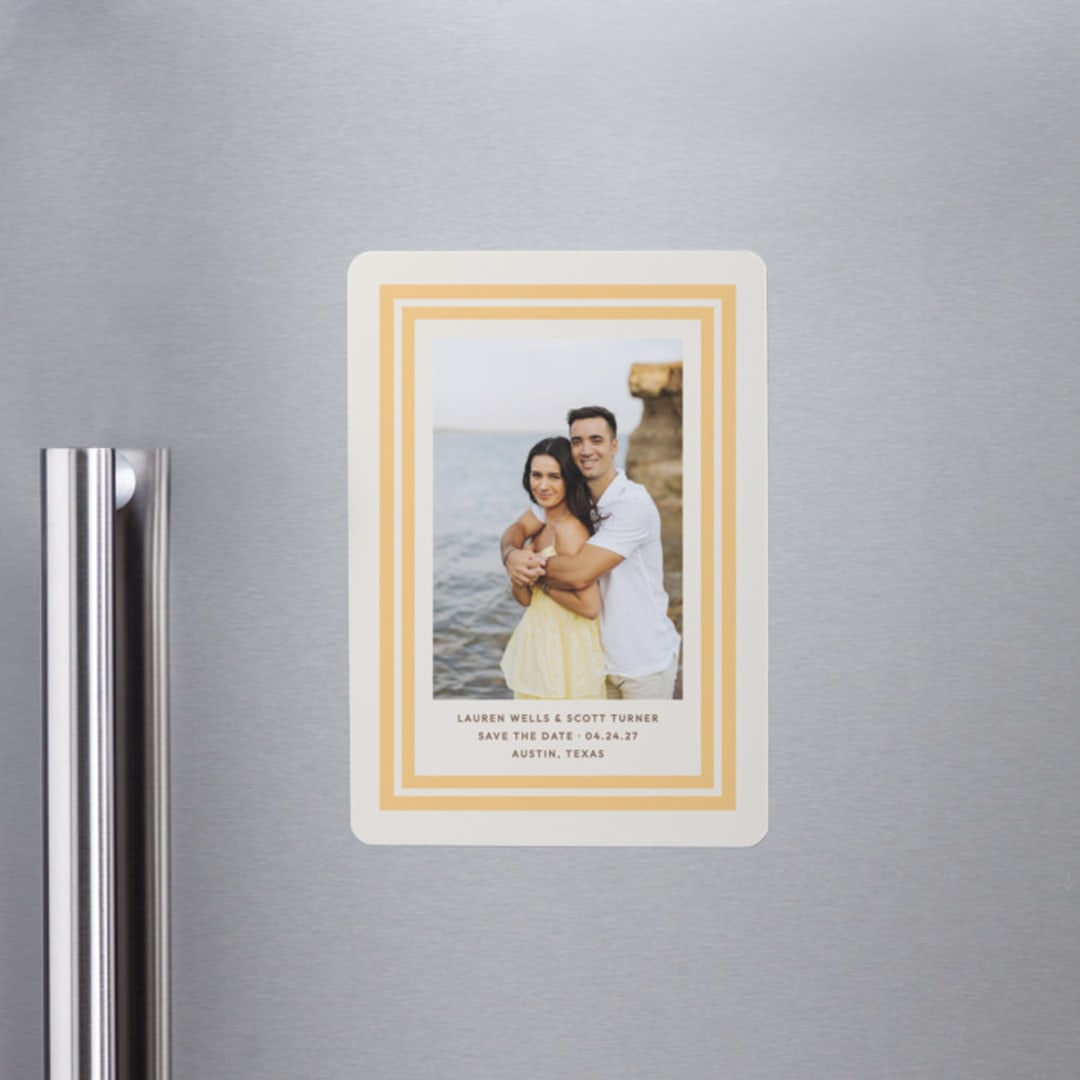 "Negroni" - Save the Dates in Sunflower by Megan Davis - Front