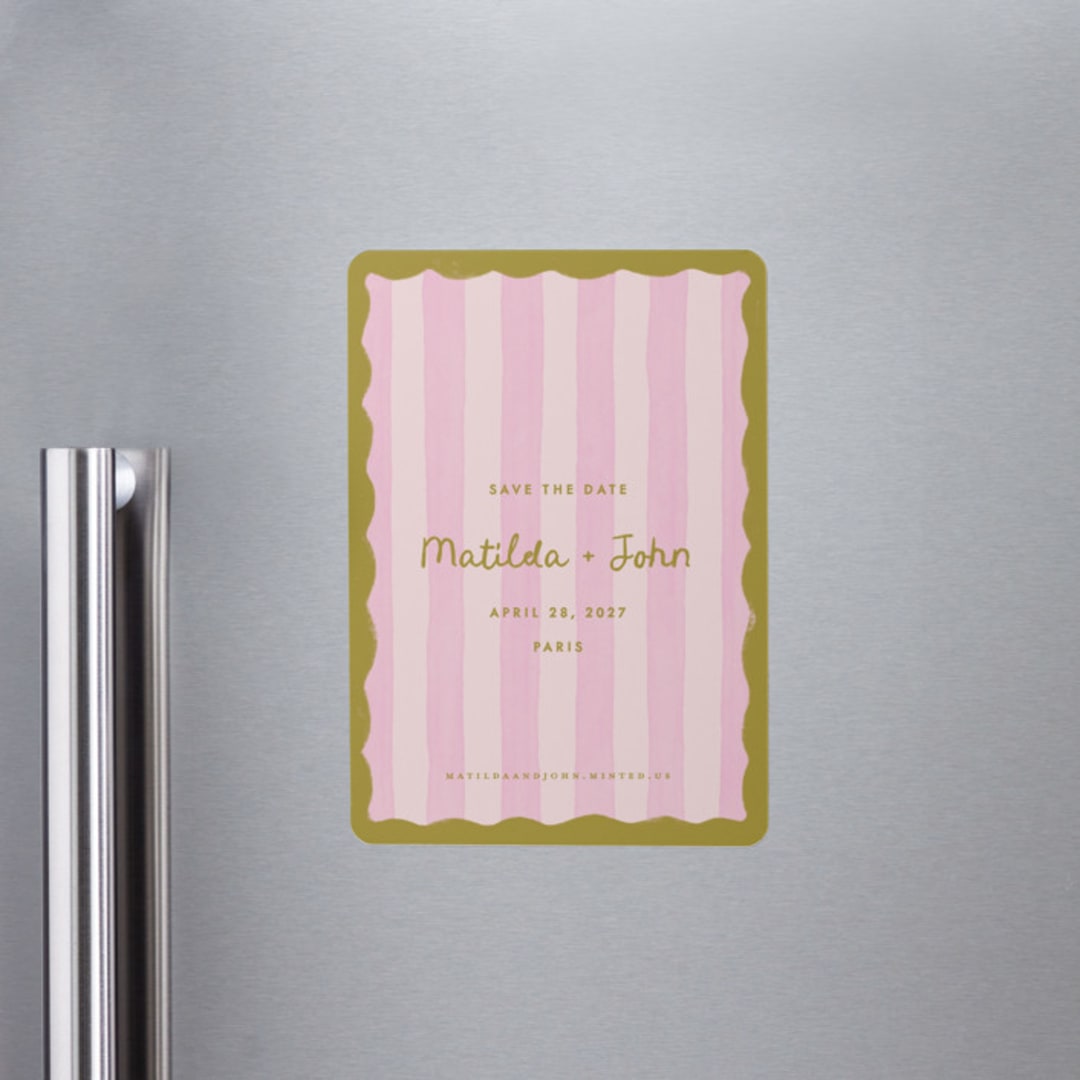 "Paris" - Save the Dates in Macaron by Pink House Press - Front