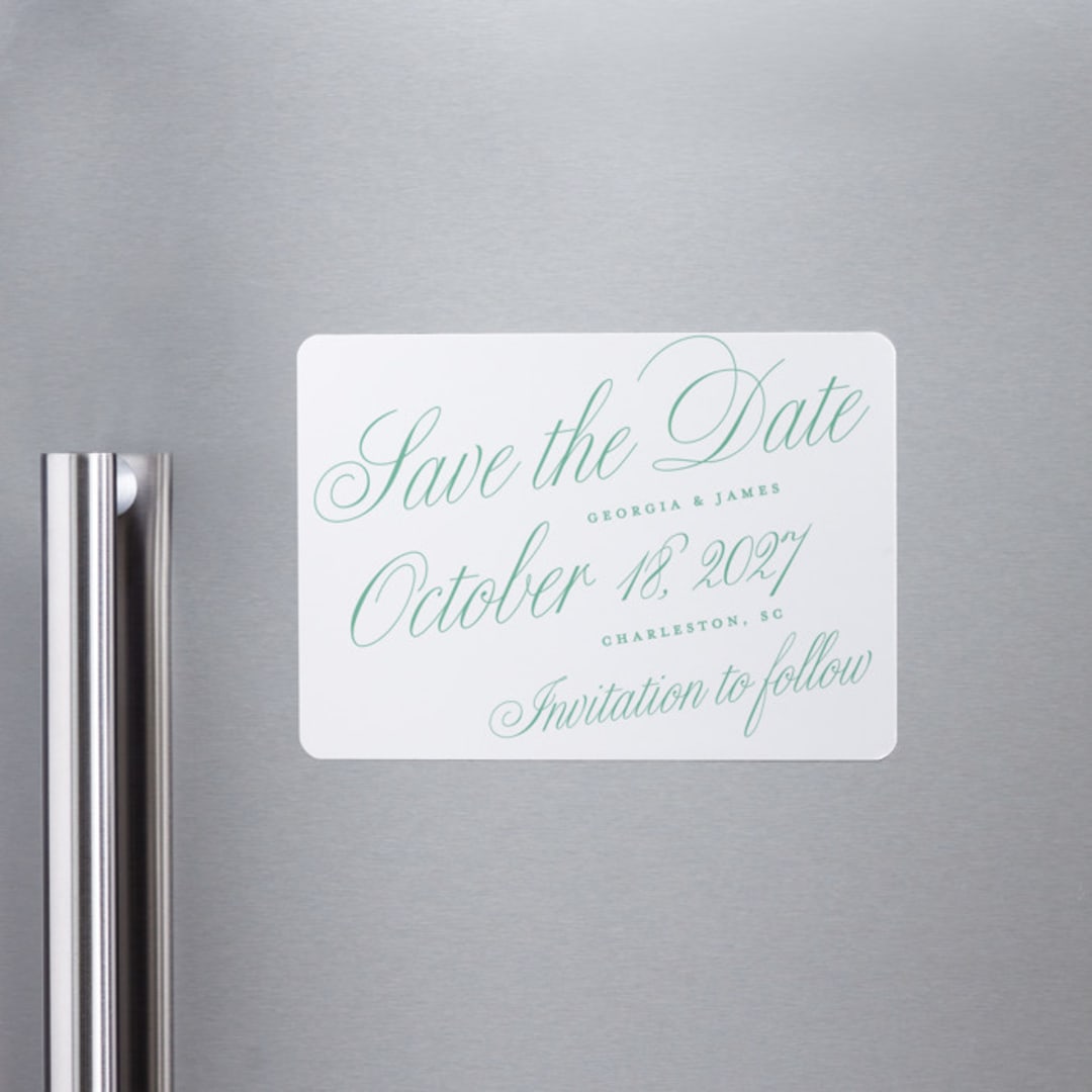 "Sullivans" - Save the Dates in Mint Julep by Alston Foster - Front