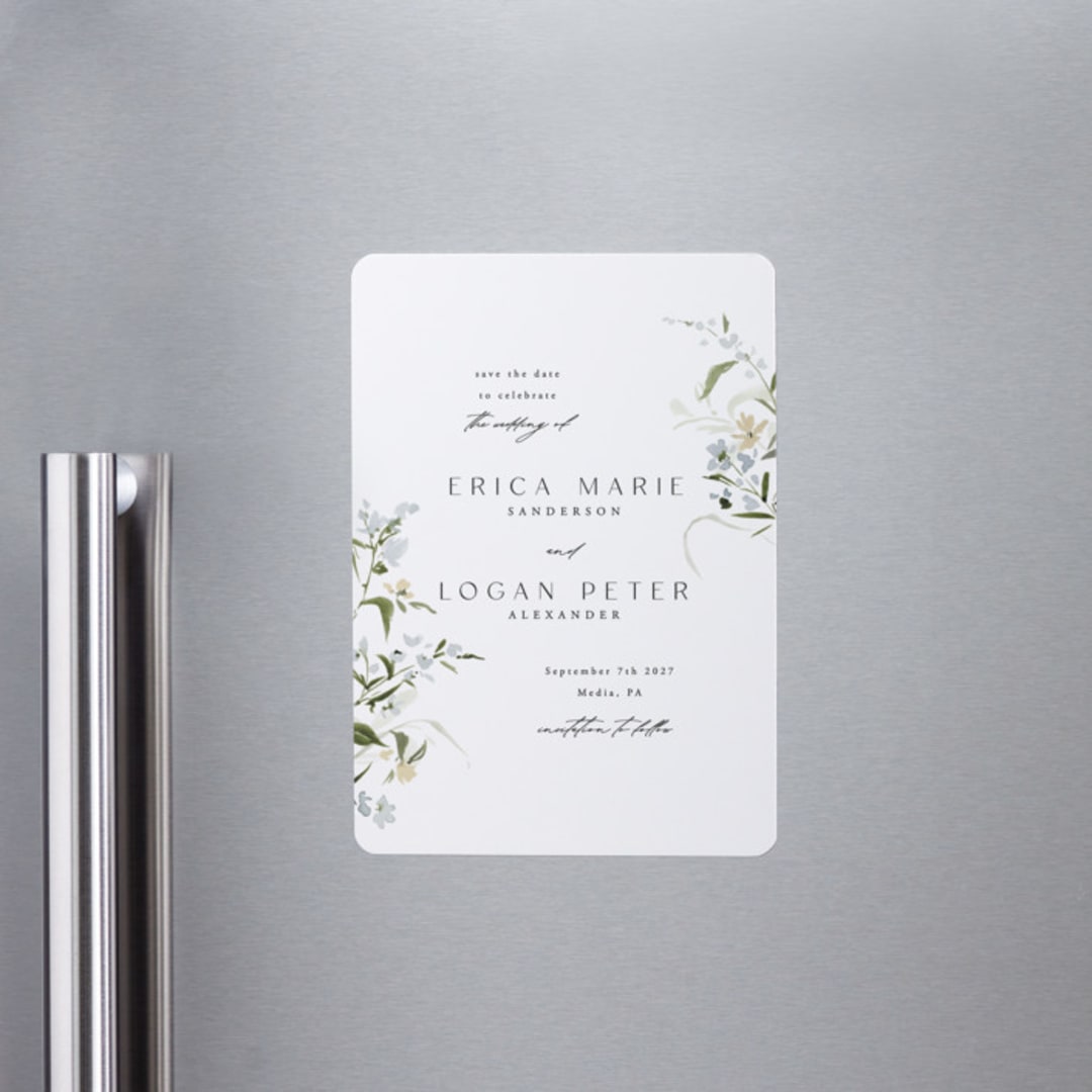 "Fleur" - Save the Dates in Lily by Everett Paper Goods - Front