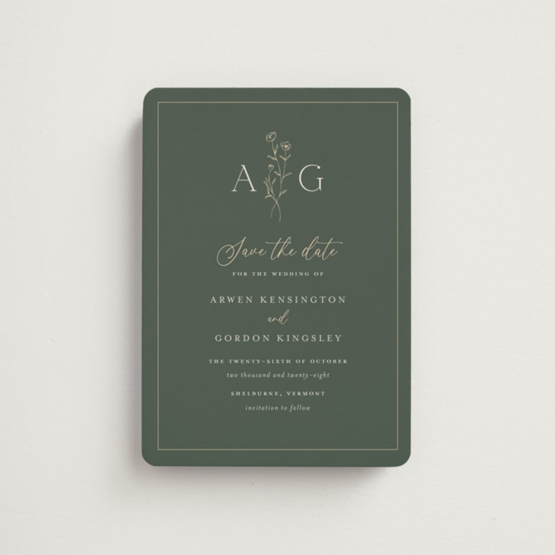 "kouignette" - Save the Dates in Juniper by chocomocacino - Front