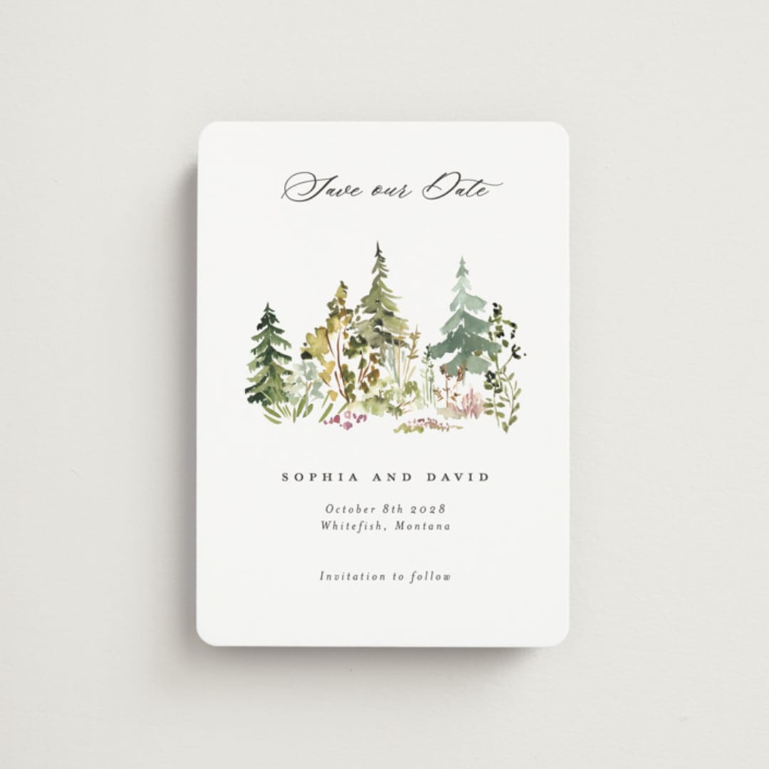 "Great Outdoors" - Save the Dates in Forest by Petra Kern - Front
