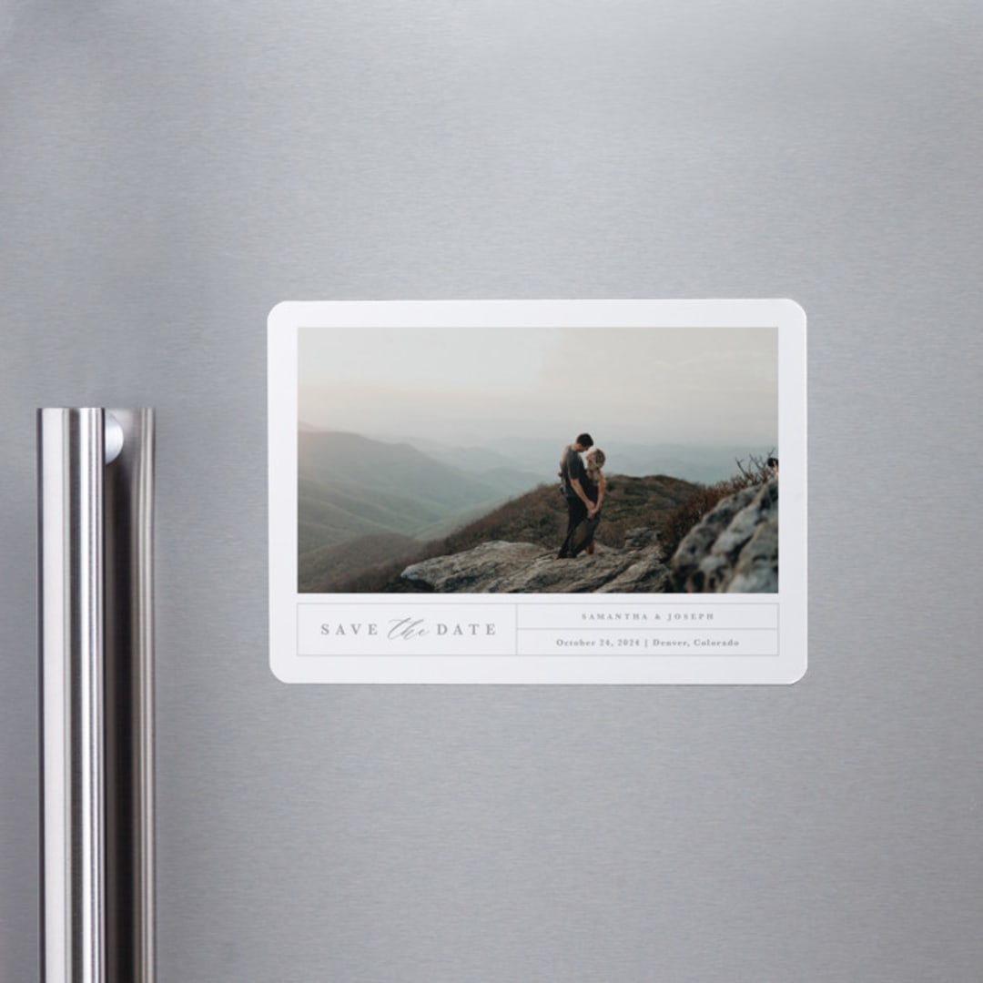 "simple grid" - Save the Dates in Fog by Kristen Smith - Front