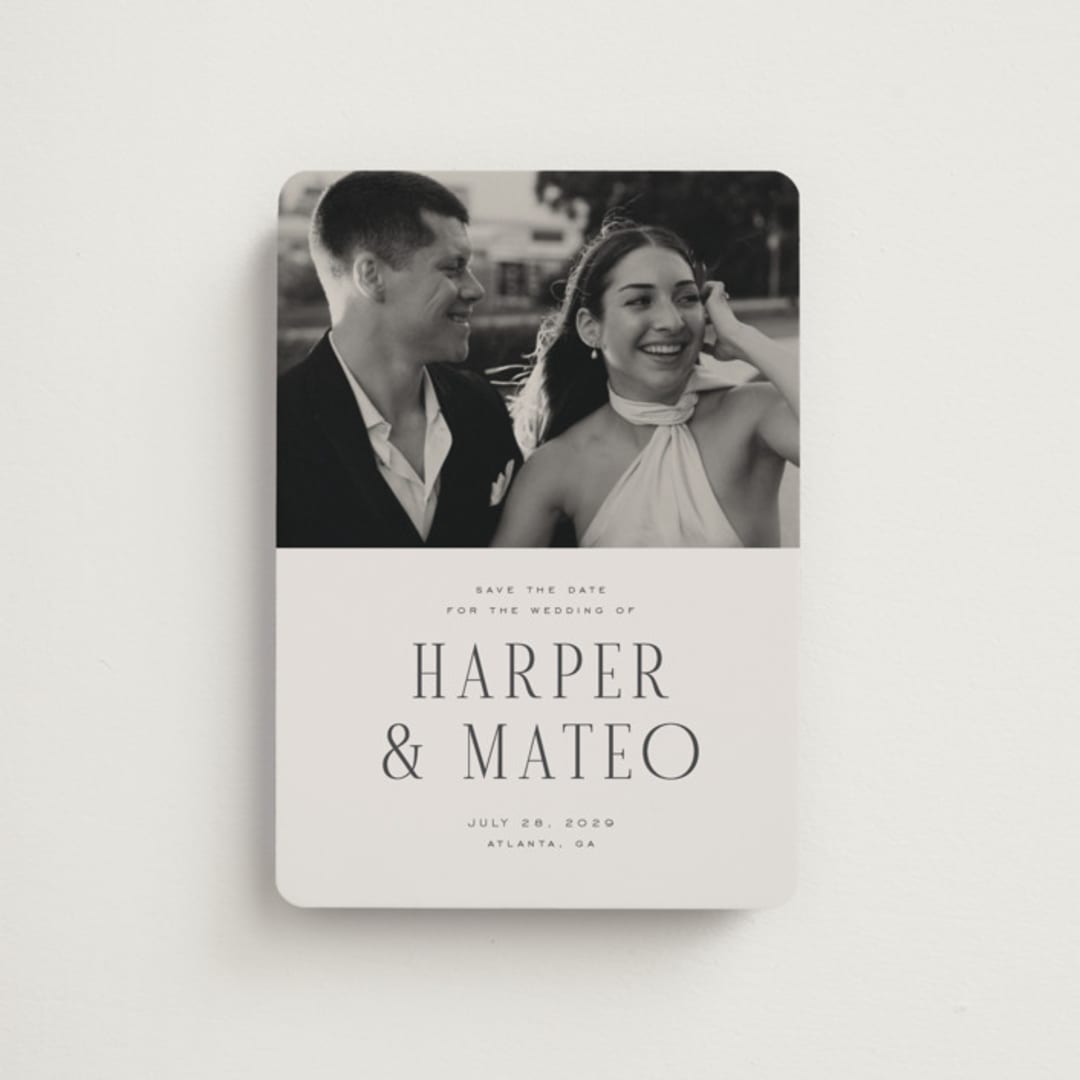 "Close-up" - Save the Dates in Sandstone by Nicole Walsh - Front