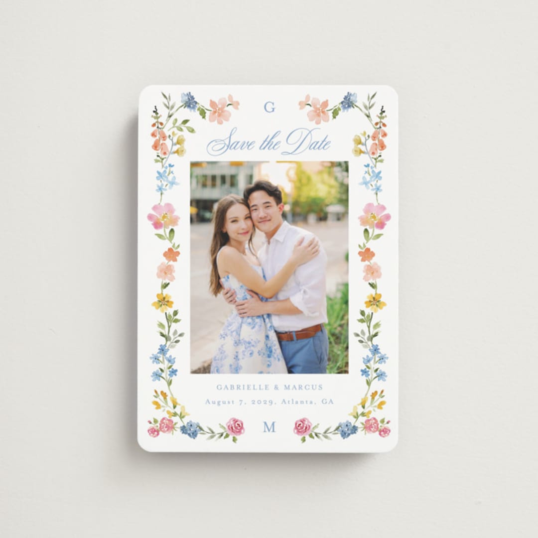 "Everlasting Romance" - Save the Dates in Meadow by Petra Kern - Front