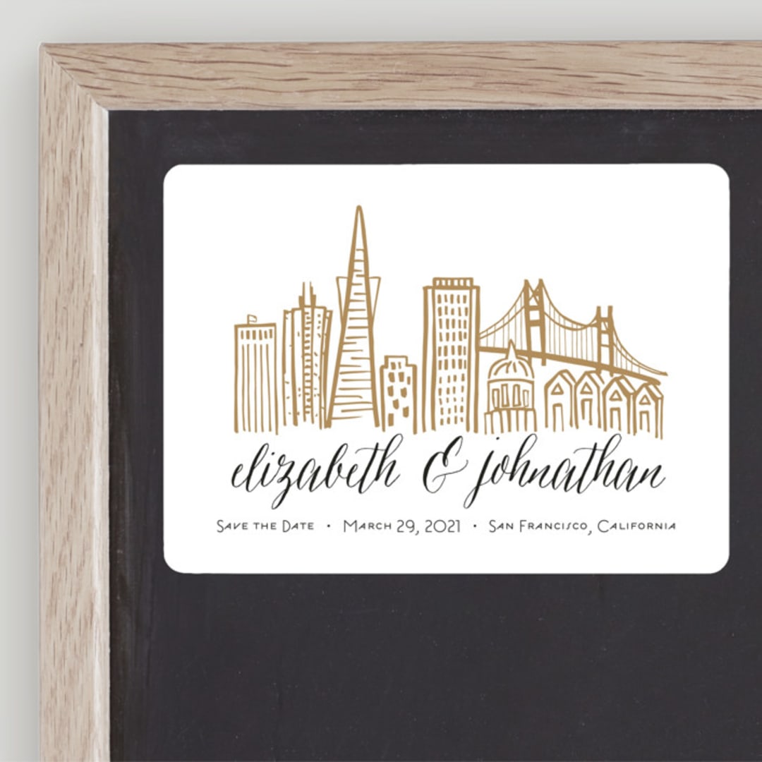 "Skyline - San Francisco" - Save the Dates in Gold Coast by Abby Munn - Front