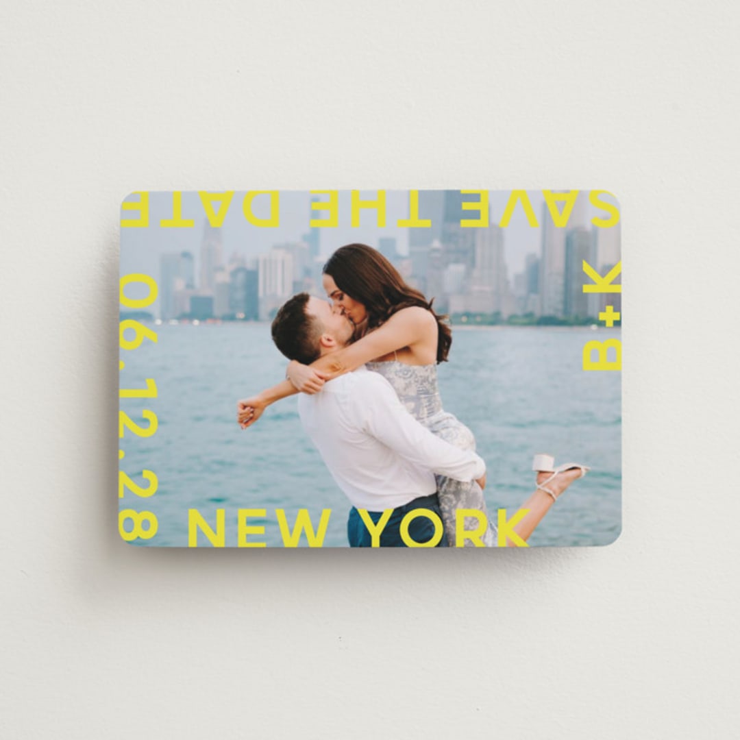 "type" - Save the Dates in Sunflower by Lori Wemple - Front