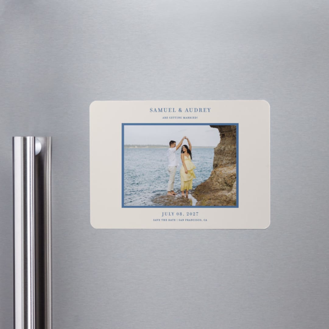 "Bermuda" - Save the Dates in Beach Blue by Ani Somi - Front