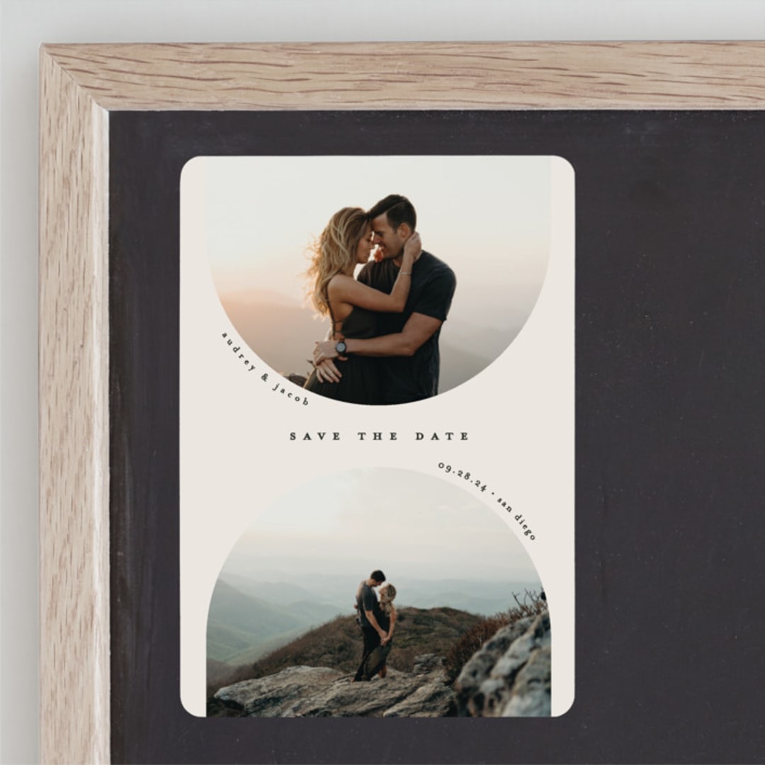 "Rounded" - Save the Dates in Sand by Brianne Larsen - Front