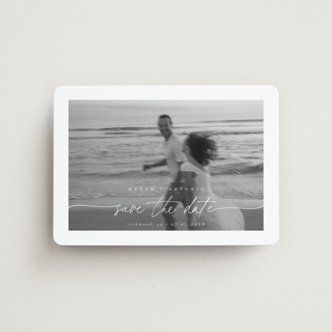 "Gaussian" - Save the Dates in Ivory by Pippa Shaw - Front