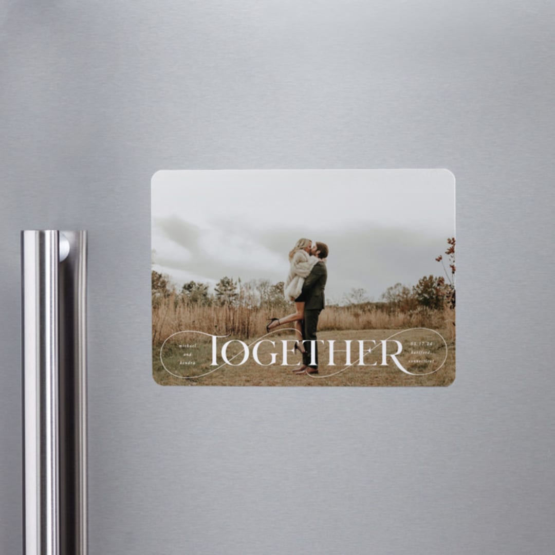 "Together Forever" - Save the Dates in Cream by Kristel - Front