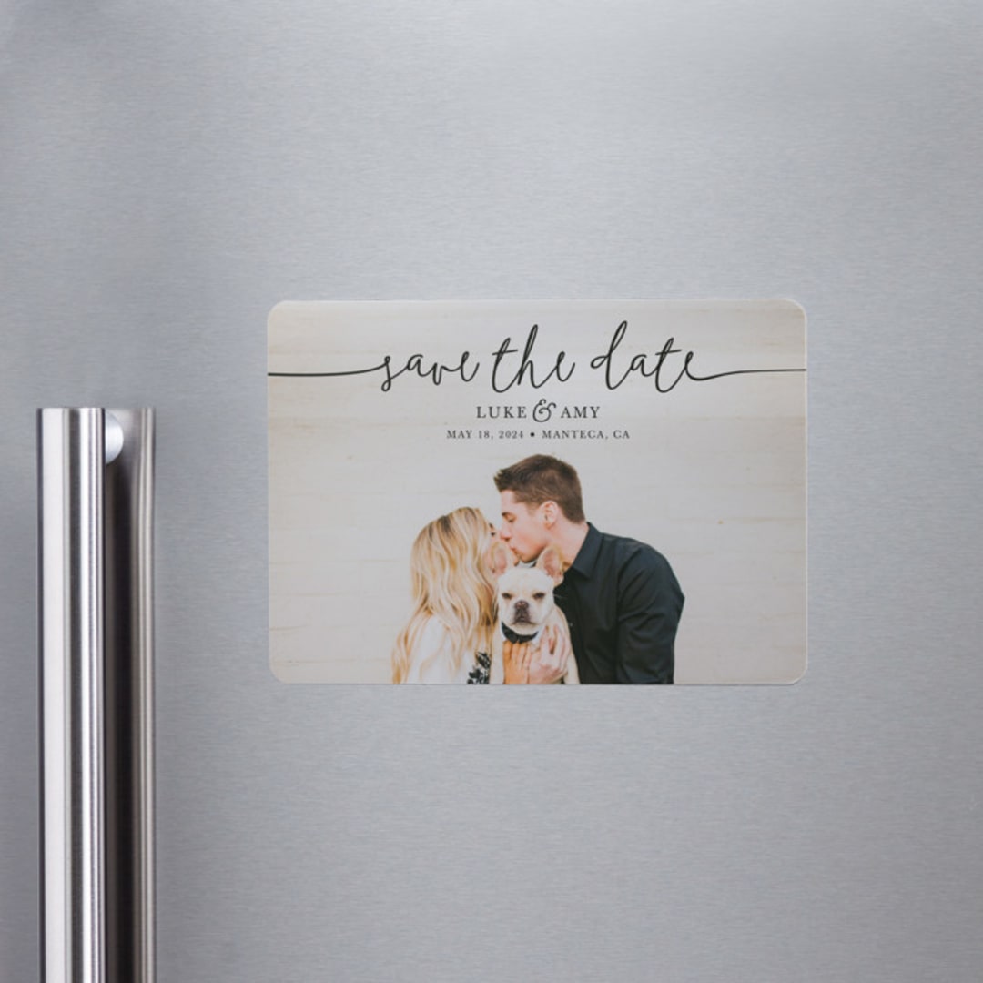 "Pretty Love" - Save the Dates in Onyx by Christine Taylor - Front