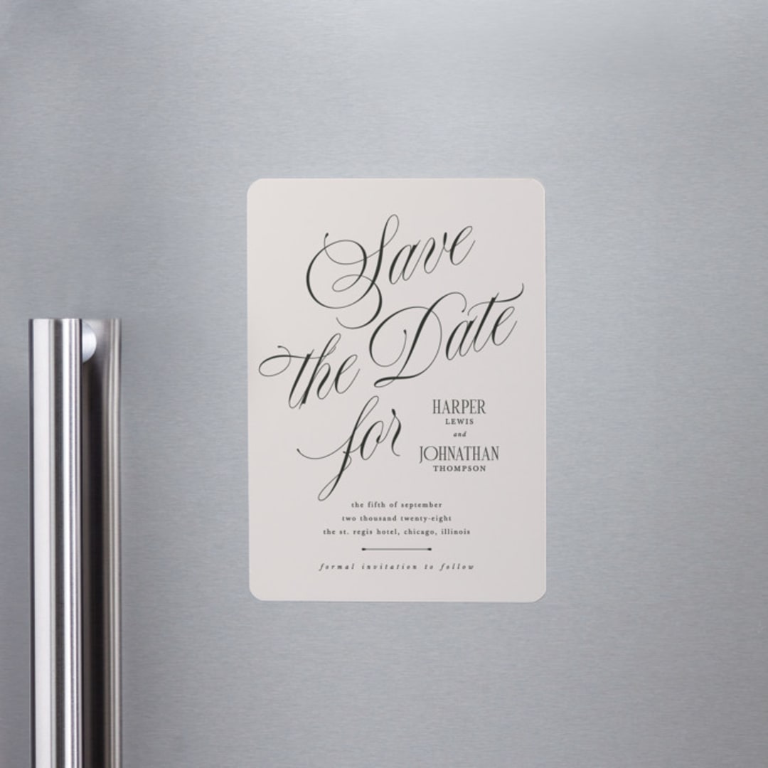 "Mirin" - Save the Dates in Linen by Kate Ahn - Front