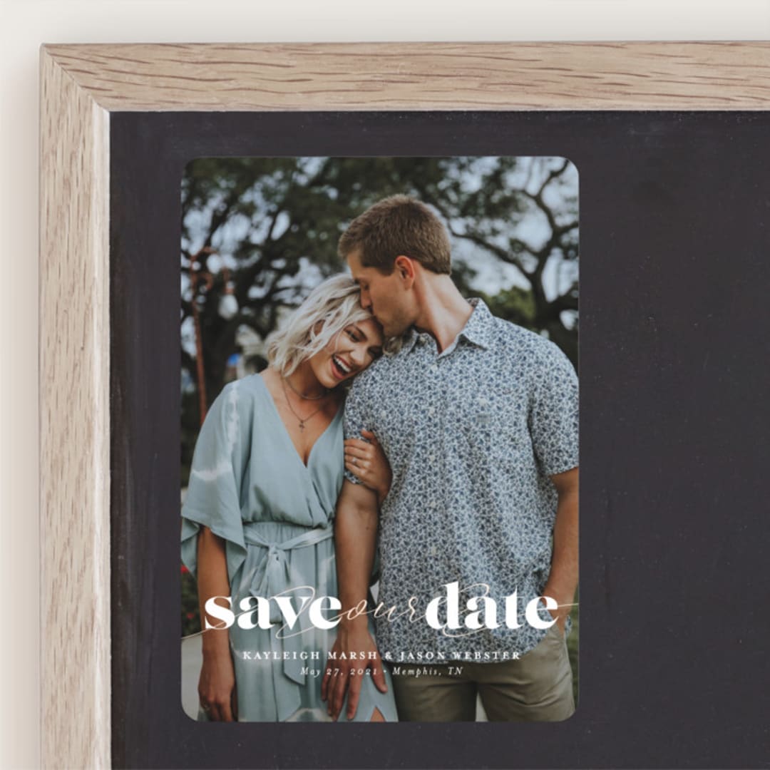 "Swoon" - Save the Dates in Vanilla by Lea Delaveris - Front