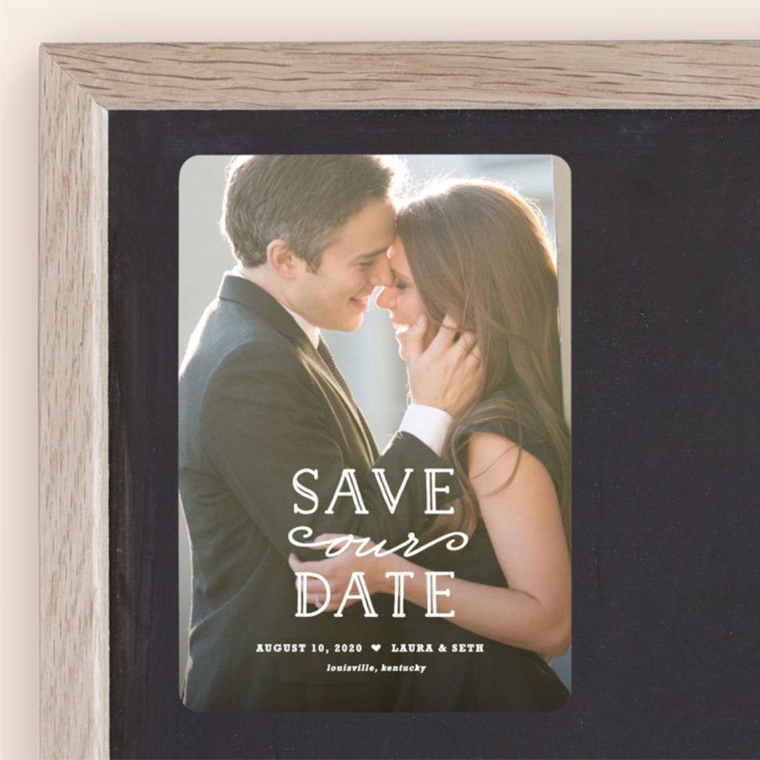 "XOXO" - Save the Dates in Snow by Carolyn MacLaren - Front