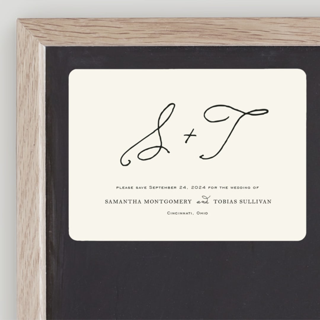 "Estate" - Save the Dates in Ivory by Kim Dietrich Elam - Front