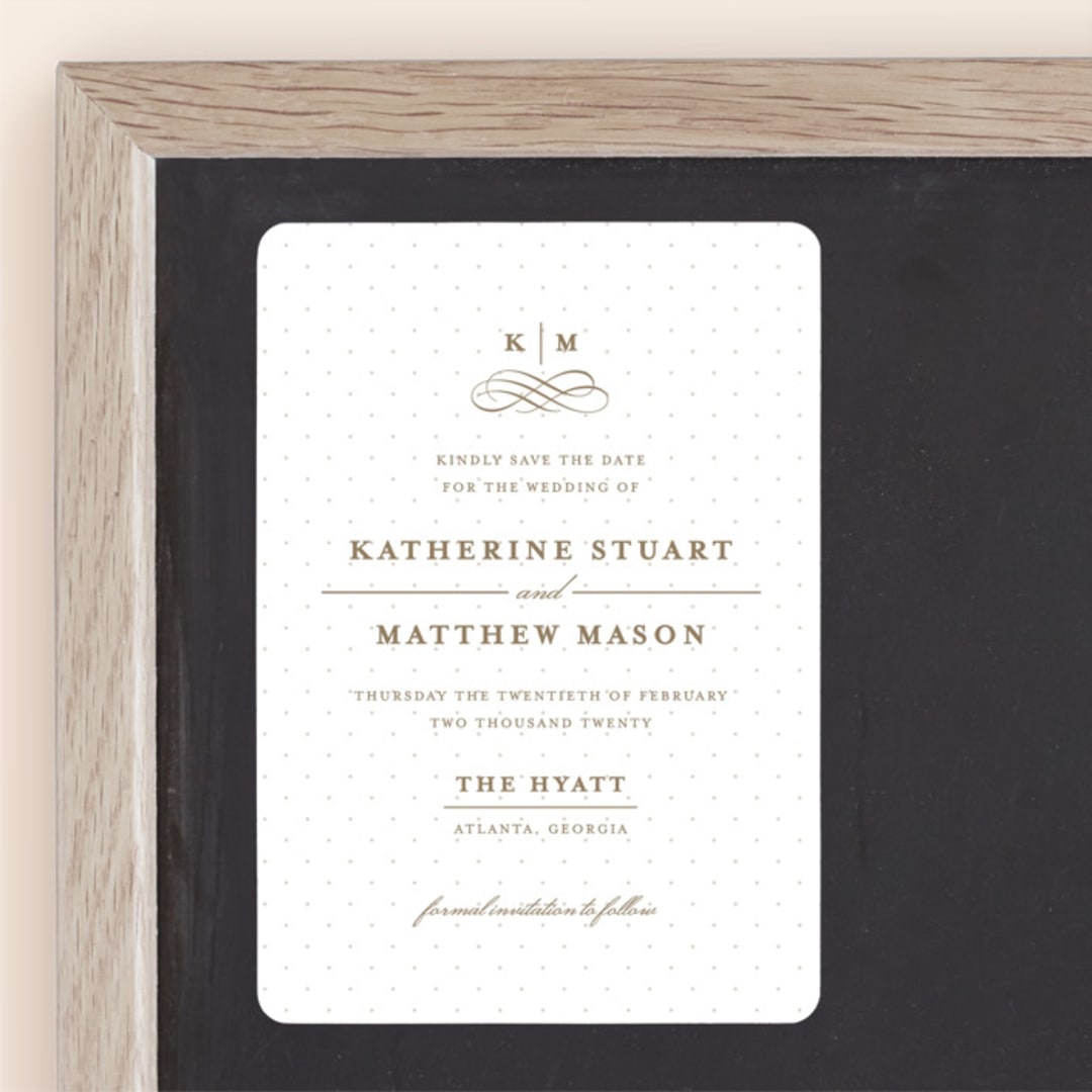 "A Glamorous Affair" - Save the Dates in Golden by Kristen Smith - Front