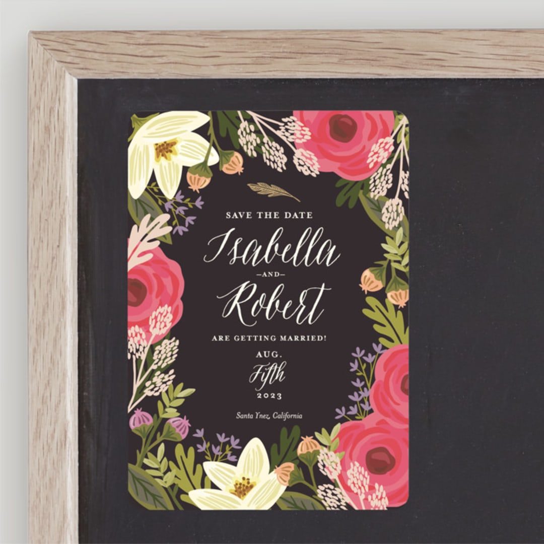 "Rhapsody" - Save the Dates in Peony by Griffinbell Paper Co. - Front