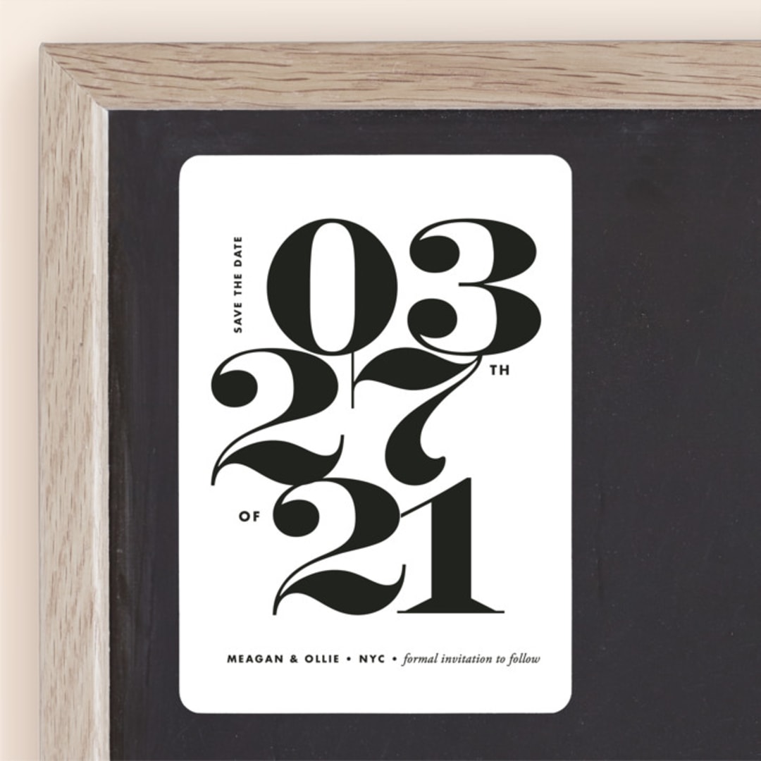 "A Date to Remember" - Save the Dates in Noir by Brooke Chandler - Front
