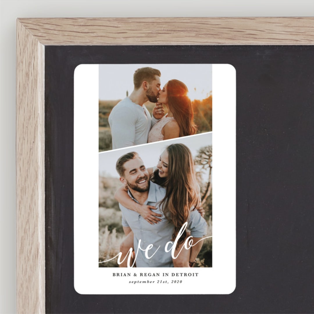 "We Do" - Save the Dates in Pearl by Laura Hamm - Front