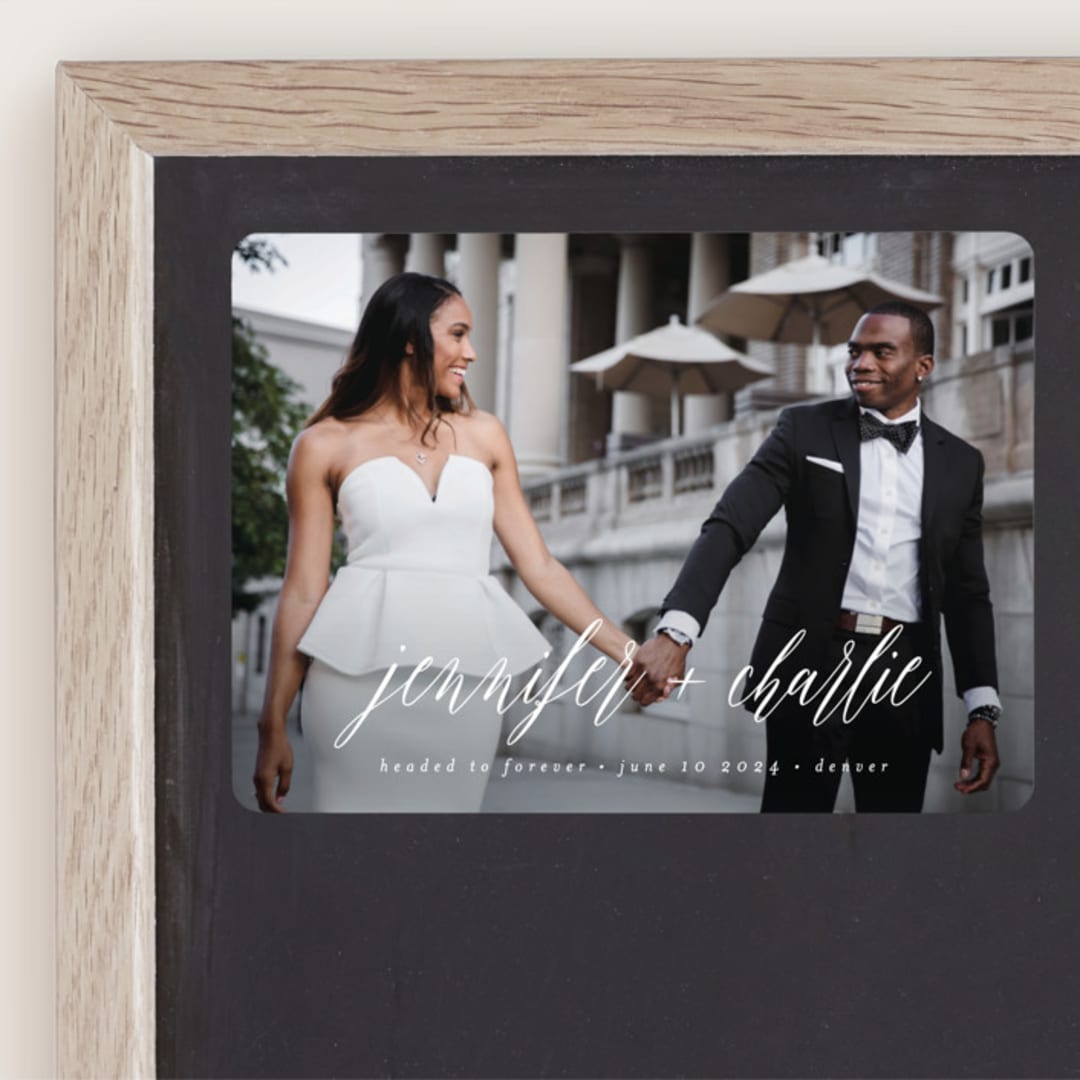 "Headed to Forever" - Save the Dates in Cloud by Susan Brown - Front