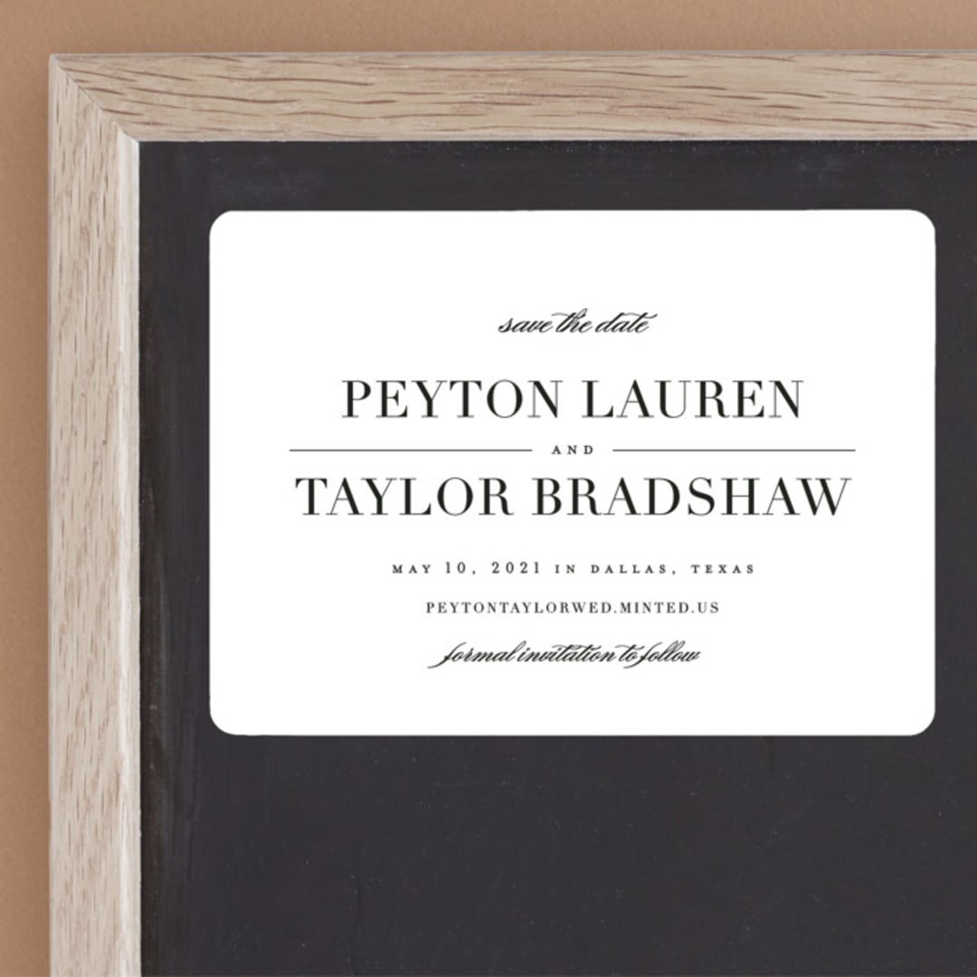 "Classic" - Save the Dates in Tuxedo by Lauren Chism - Front