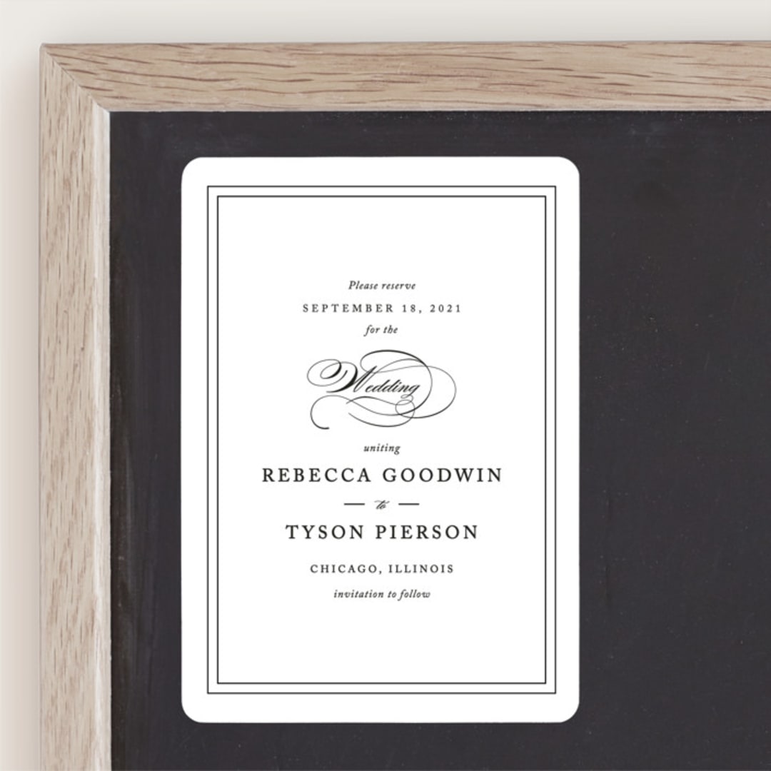 "Eloquence" - Save the Dates in Vanilla by Kimberly FitzSimons - Front