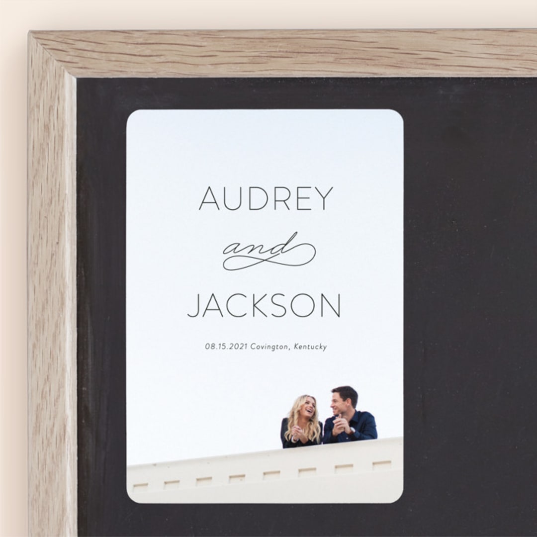 "Forever And" - Save the Dates in Black Tie by Kim Dietrich Elam - Front