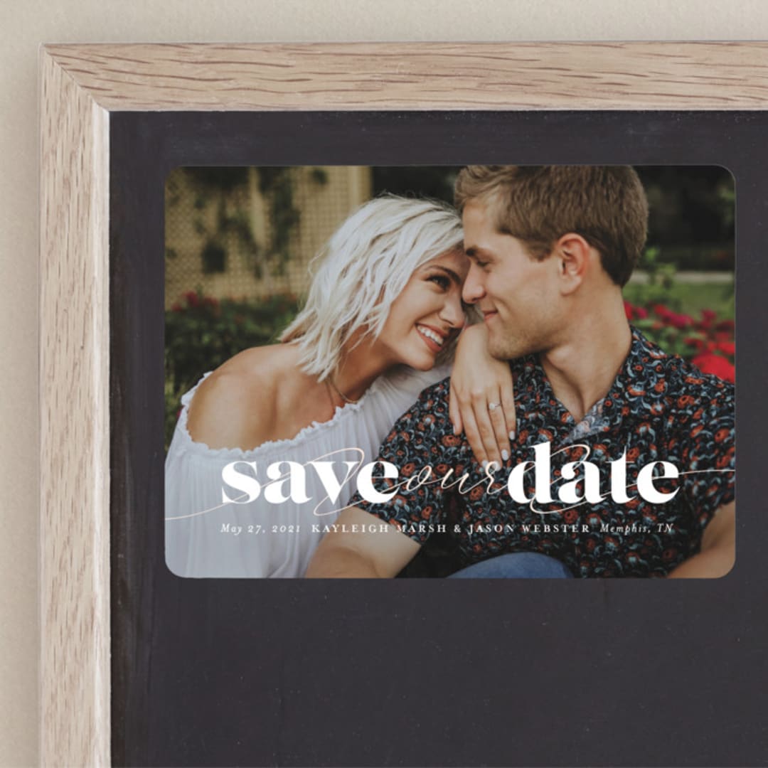 "Swoon" - Save the Dates in Vanilla by Lea Delaveris - Front