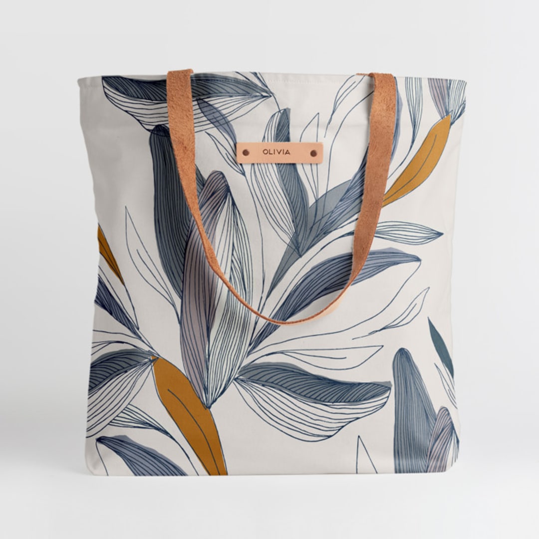 "Casual style" - Snap Tote in Pond by Lucrecia Caporale - Snap Tote
