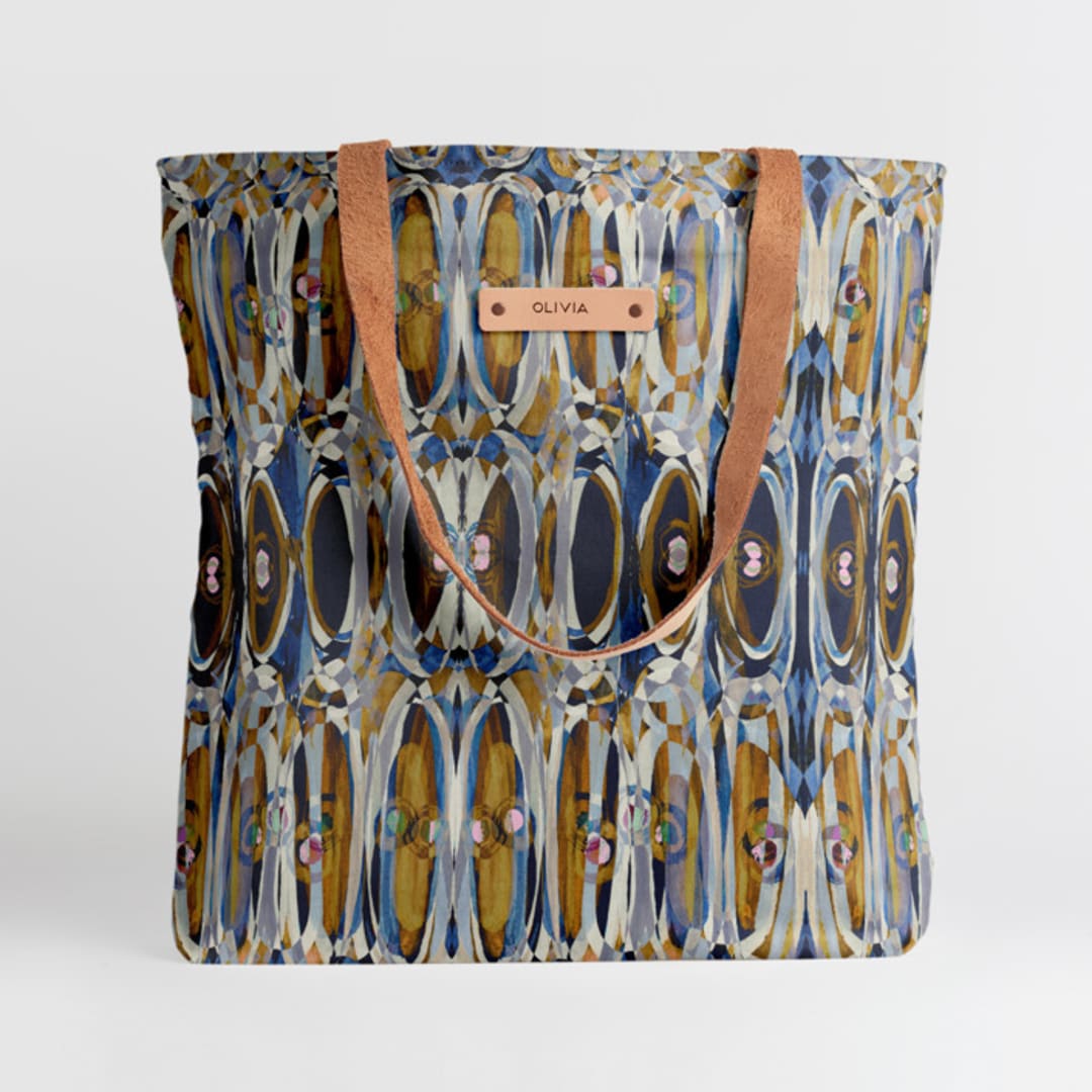 "Ogees" - Snap Tote in Shadow by Bethania Lima - Snap Tote