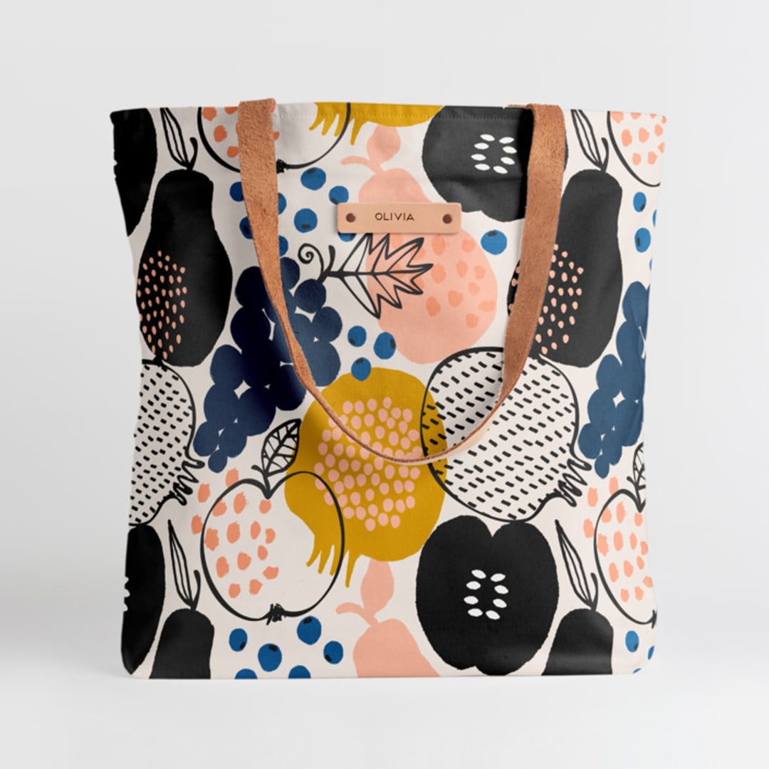 "Farmer's Market" - Snap Tote in Herb by Iveta Angelova - Snap Tote