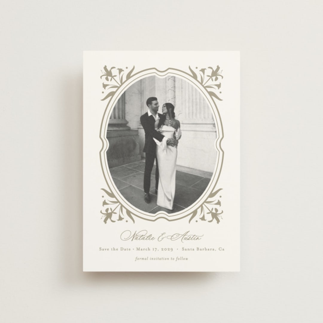 "Calia" - Save the Dates in Paris Rain by Jennifer Postorino - Front