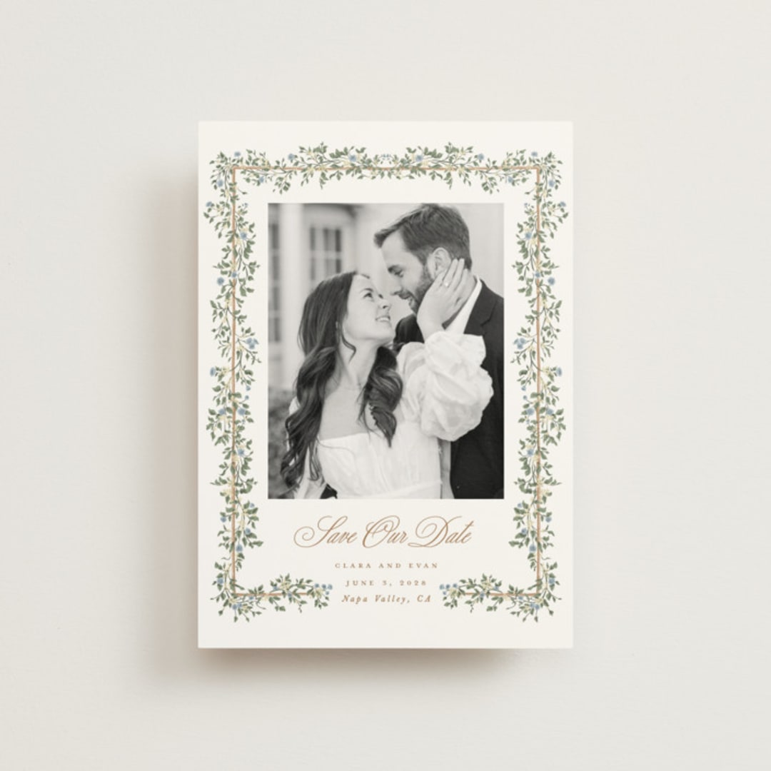 "Arbour" - Save the Dates in Lake by Leah Bisch - Front