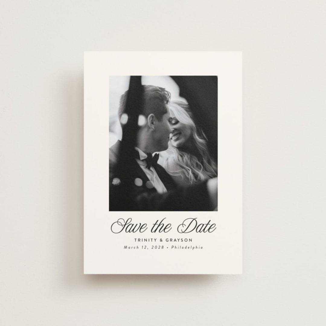 "Classically" - Save the Dates in Tux by Susan Asbill - Front