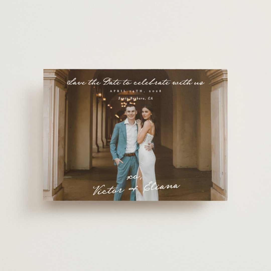 "Celebration XO" - Save the Dates in Ivory by Alethea and Ruth - Front