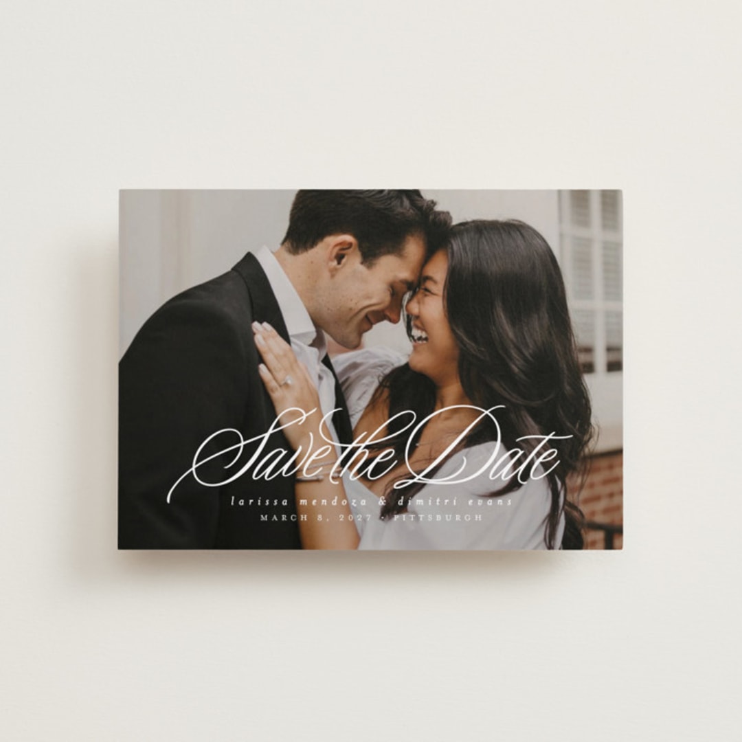 "Lovely Day" - Save the Dates in Pearl by Lea Delaveris - Front